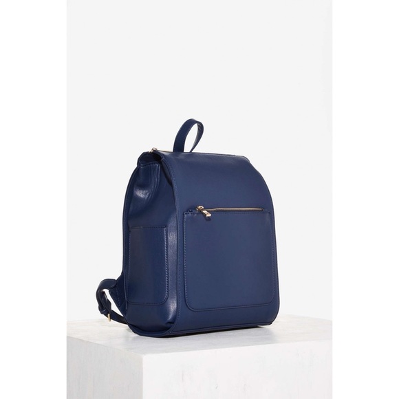 Nasty Gal Minimal Effort Vegan Leather Backpack - Picture 2 of 3
